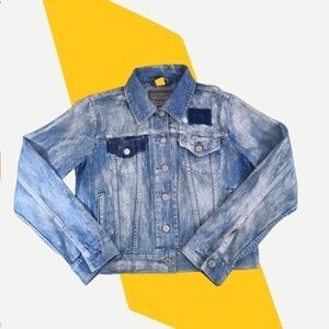 Women's Levi's Distressed Destroye Original‎ Trucker Jean Jacket | Size M